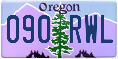 OR license plate 090RWL