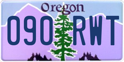 OR license plate 090RWT