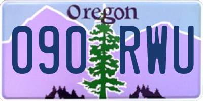 OR license plate 090RWU