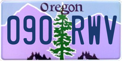 OR license plate 090RWV