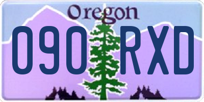 OR license plate 090RXD