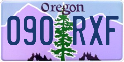 OR license plate 090RXF