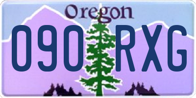 OR license plate 090RXG