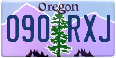 OR license plate 090RXJ
