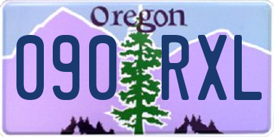 OR license plate 090RXL