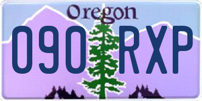 OR license plate 090RXP