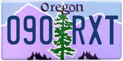OR license plate 090RXT