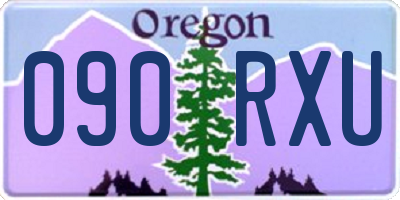 OR license plate 090RXU