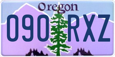 OR license plate 090RXZ
