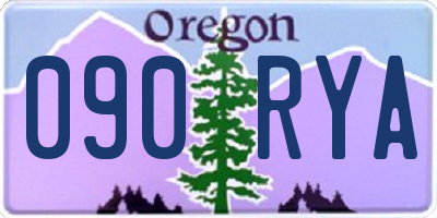 OR license plate 090RYA