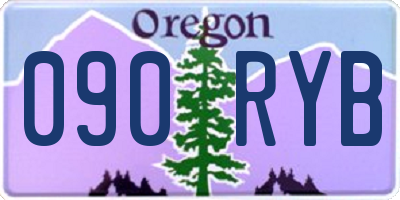 OR license plate 090RYB