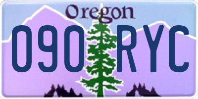 OR license plate 090RYC
