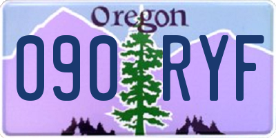 OR license plate 090RYF