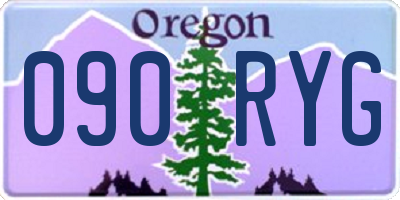 OR license plate 090RYG