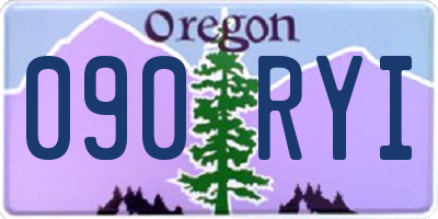 OR license plate 090RYI