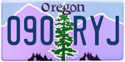 OR license plate 090RYJ
