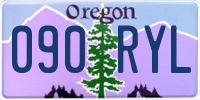 OR license plate 090RYL