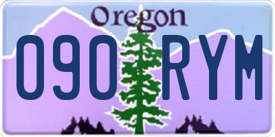 OR license plate 090RYM