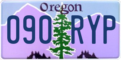 OR license plate 090RYP