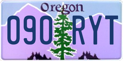 OR license plate 090RYT