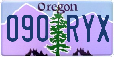 OR license plate 090RYX