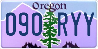 OR license plate 090RYY