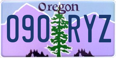 OR license plate 090RYZ