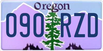OR license plate 090RZD