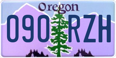 OR license plate 090RZH