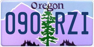 OR license plate 090RZI