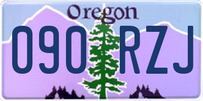 OR license plate 090RZJ
