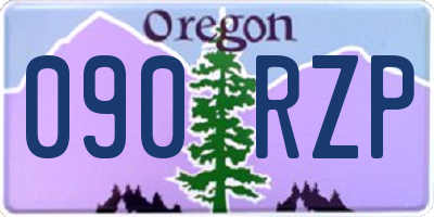 OR license plate 090RZP