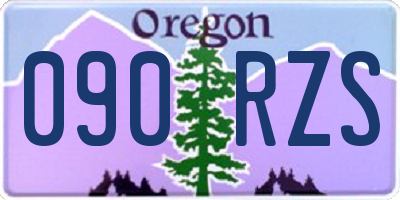 OR license plate 090RZS