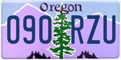 OR license plate 090RZU