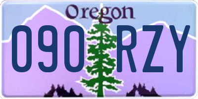 OR license plate 090RZY