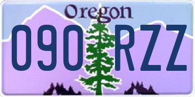 OR license plate 090RZZ