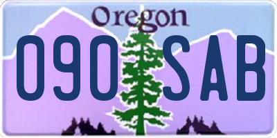 OR license plate 090SAB