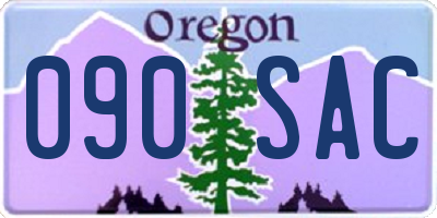 OR license plate 090SAC