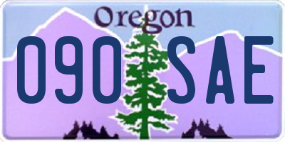 OR license plate 090SAE