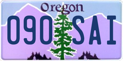 OR license plate 090SAI