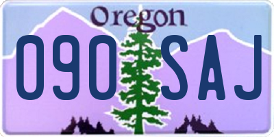 OR license plate 090SAJ