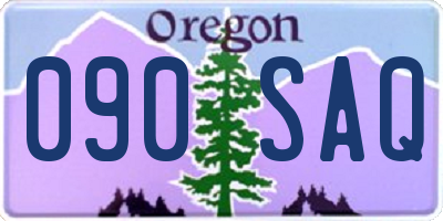 OR license plate 090SAQ