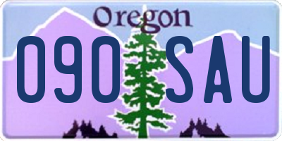 OR license plate 090SAU