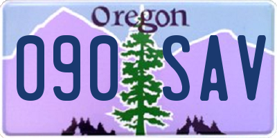 OR license plate 090SAV