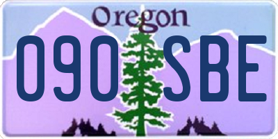 OR license plate 090SBE