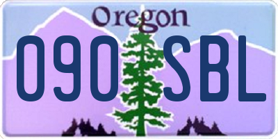 OR license plate 090SBL