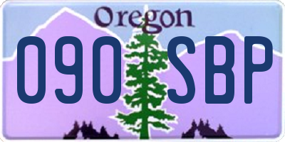 OR license plate 090SBP
