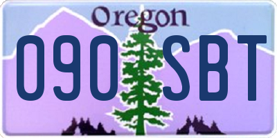 OR license plate 090SBT