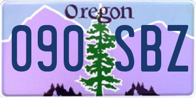 OR license plate 090SBZ
