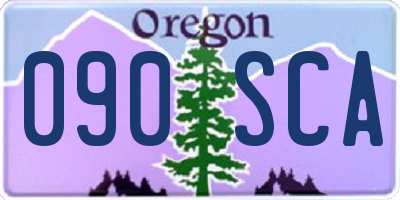OR license plate 090SCA